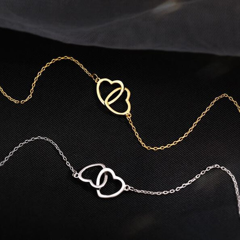 Glamvini - Sterling Silver Heart Necklaces & Pendants for Girls: A Perfect Choker Collar Gift