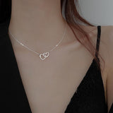 Glamvini - Sterling Silver Heart Necklaces & Pendants for Girls: A Perfect Choker Collar Gift