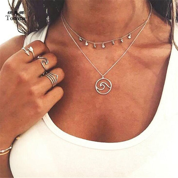 Glamvini - Discover the Perfect Bohemian Wave Necklace and More Jewelry Sets for Weddings and Special Occasions