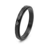 Diamond sculpted niche jewelry narrow cut food rotatable ring