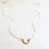 Horseshoe Necklace for Women – Simple Lucky U Pendant | Glamvini Jewelry